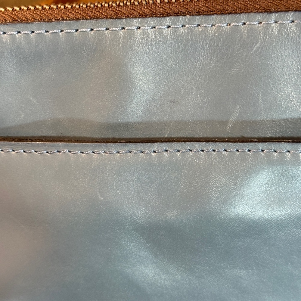 Patricia Nash Nazaire Blue Leather Top Zip Crossbody Bag - Picture 12 of 16